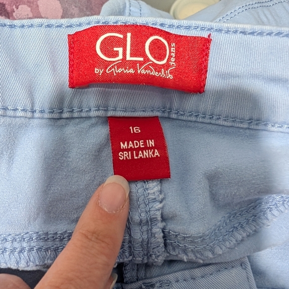 Glo by Gloria Vanderbilt Light Blue Sabrina Slim Pants in Size 16 - Picture 10 of 13